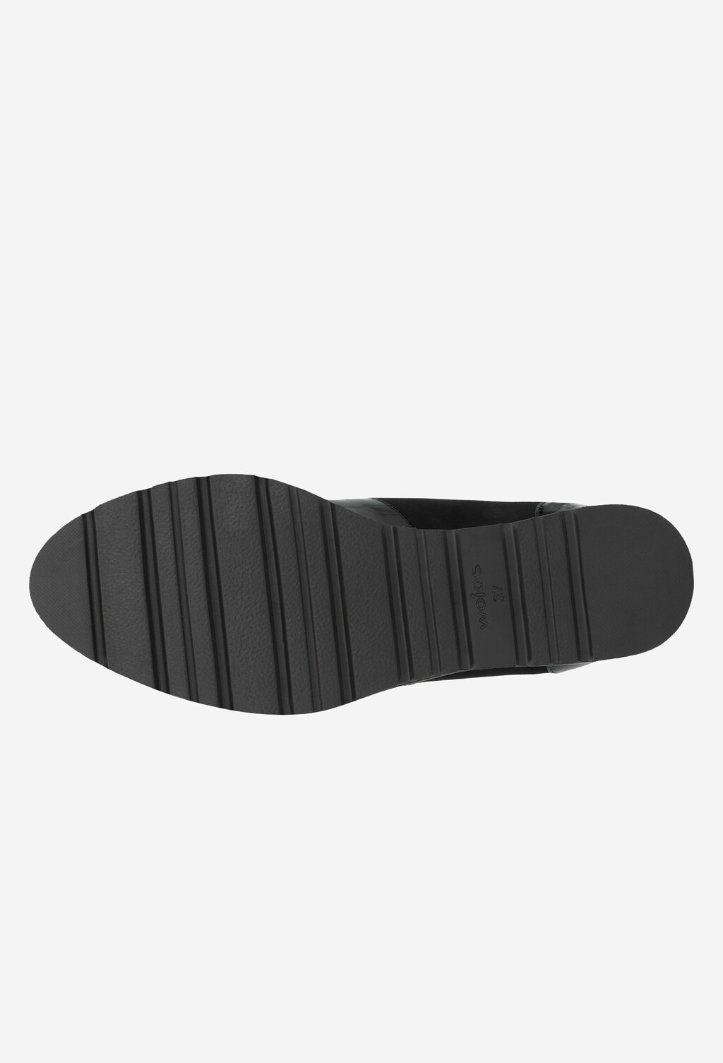 Originální černé dámské polobotky s lakovanou kůží 46053-71 Widok 5