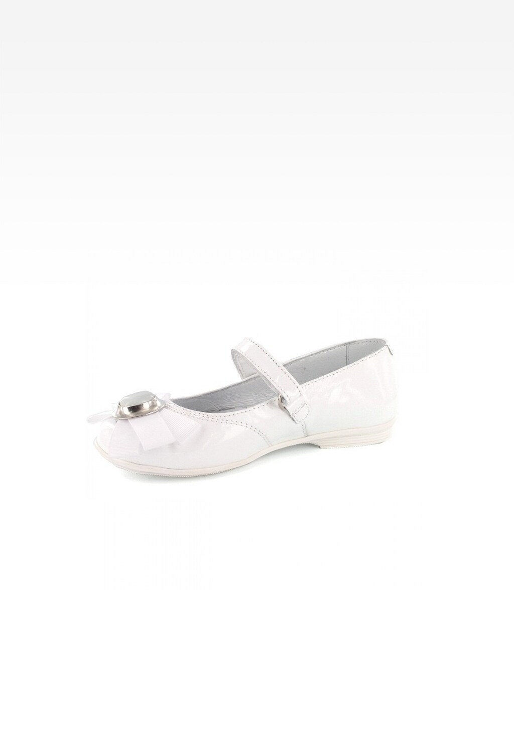 Wizytowe BARTEK W-45418/L18 II, dla dziewcząt, biały Widok 3