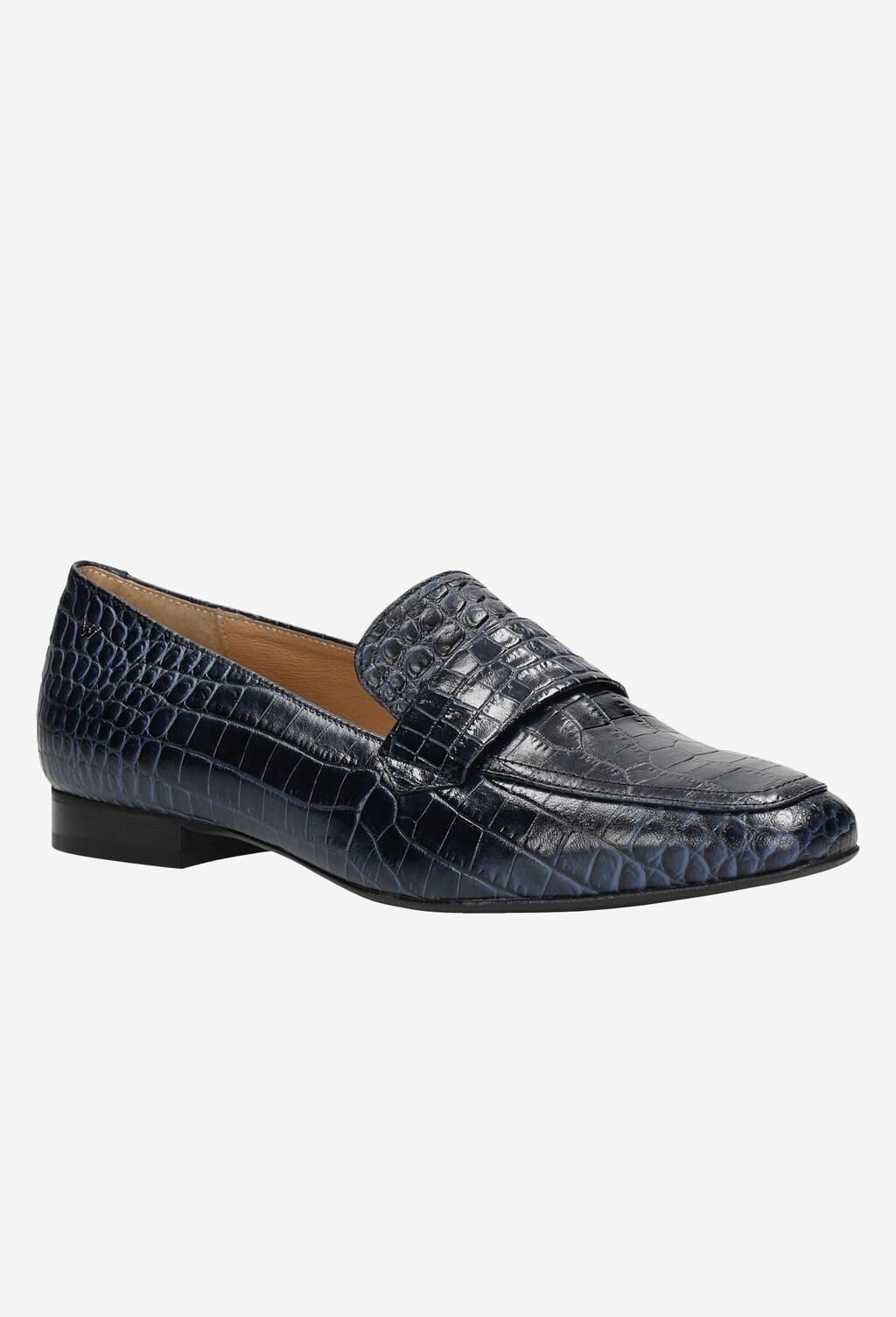 Granatowe eleganckie mokasyny damskie 46048-56 Widok 3