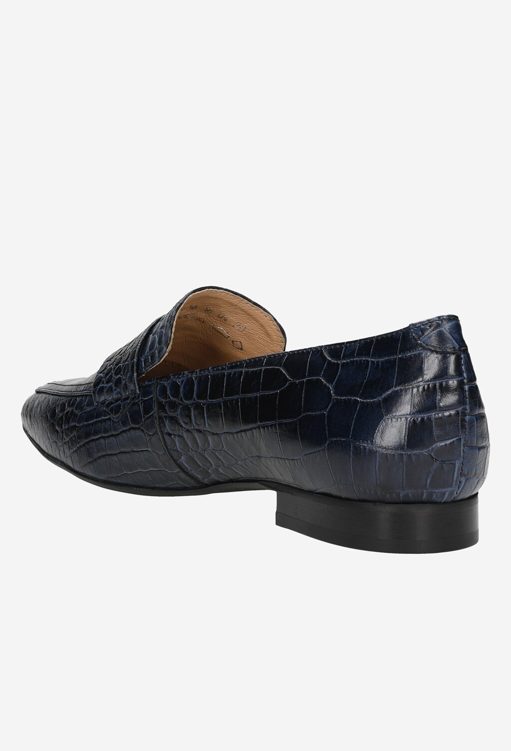 Granatowe eleganckie mokasyny damskie 46048-56 Widok 4