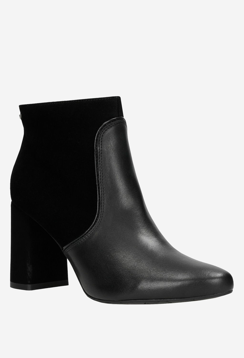 Čierne členkové čižmy na opätku pre sebavedomé krásky 55055-71 Widok 3