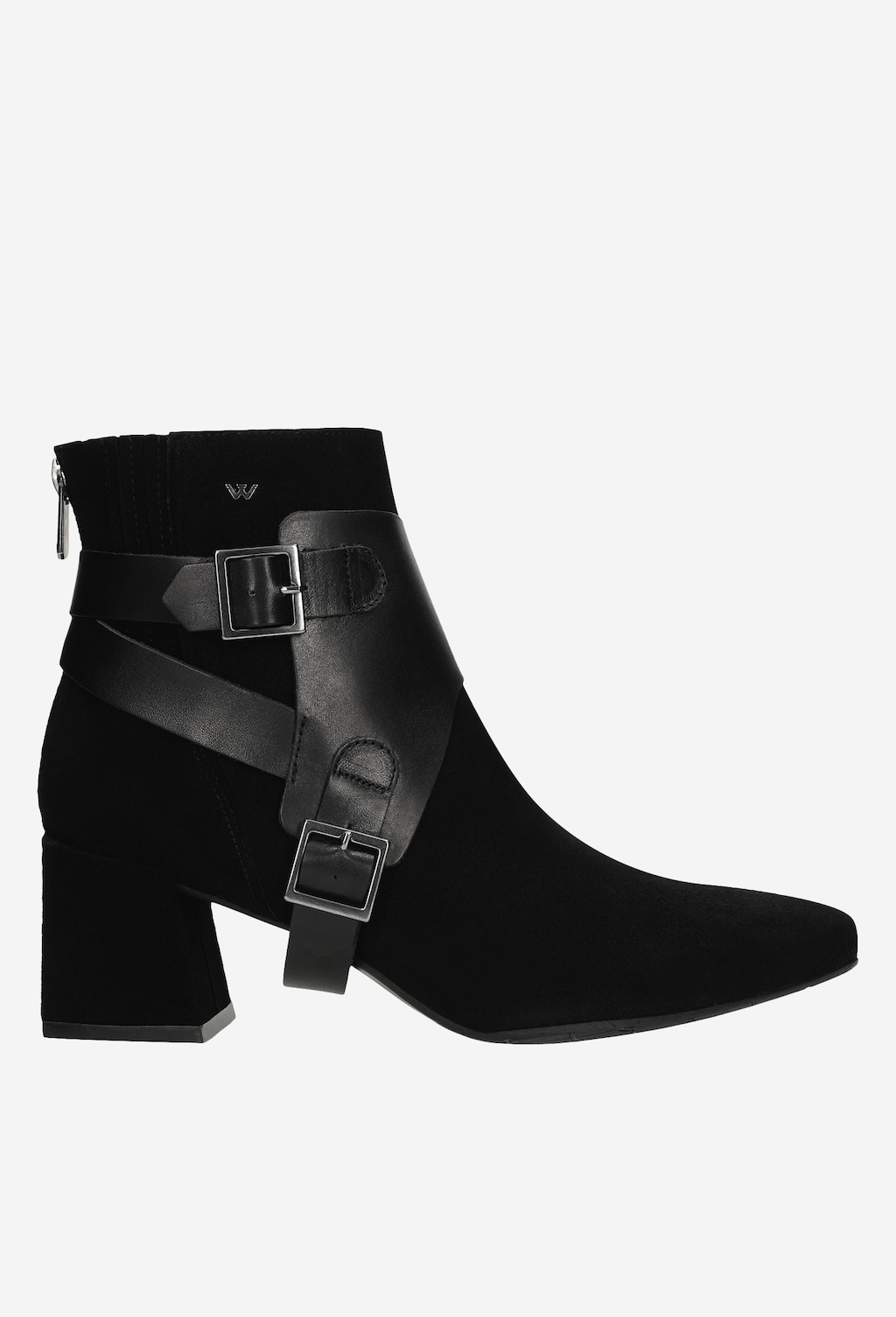 Extravagancia s koženými členkovými čižmami na opätku 55054-71 Widok 2