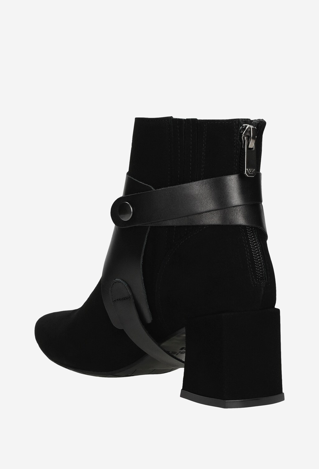 Extravagancia s koženými členkovými čižmami na opätku 55054-71 Widok 4