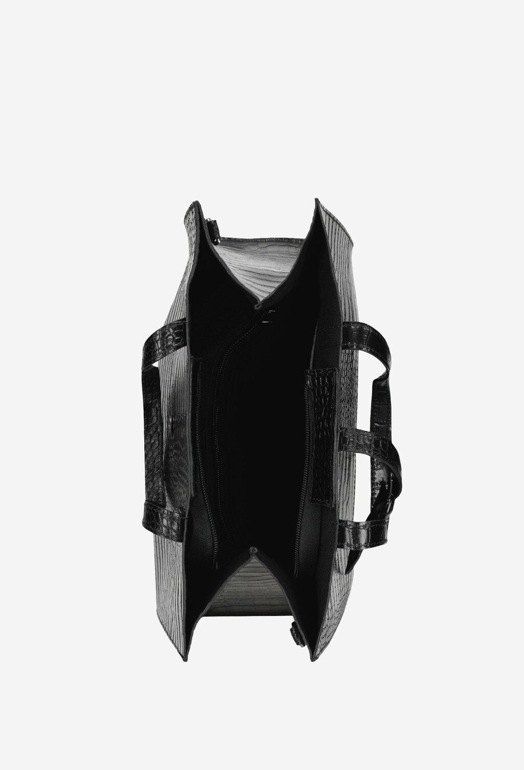 Duża czarna torebka damska na co dzień 80086-51 Widok 6