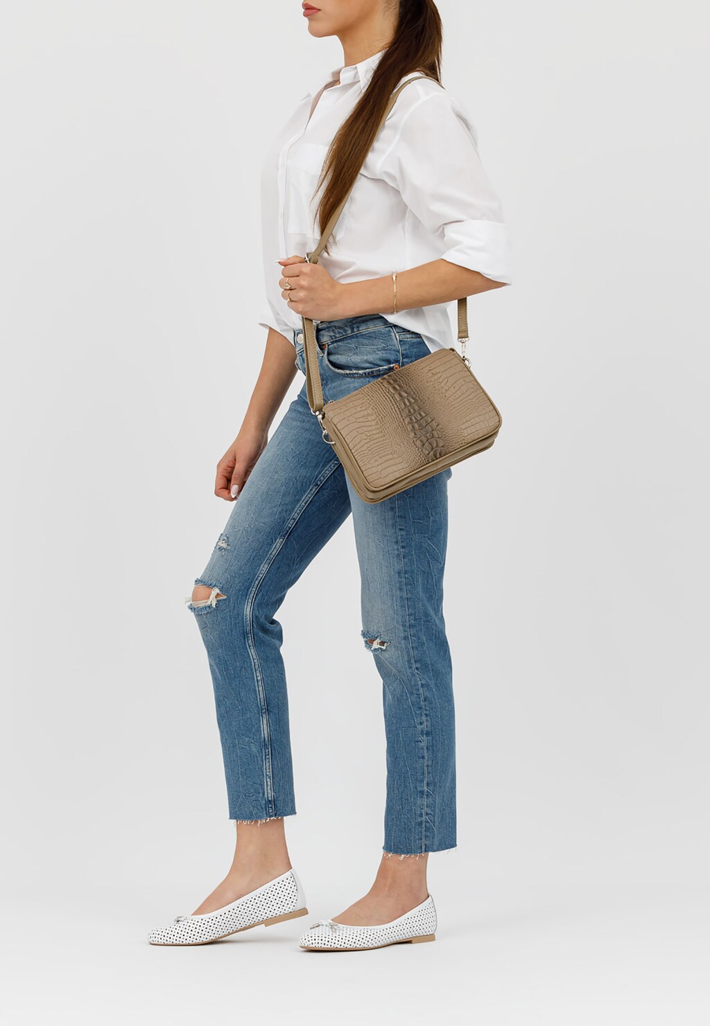 Beżowa torebka damska 80008-54 Widok 1