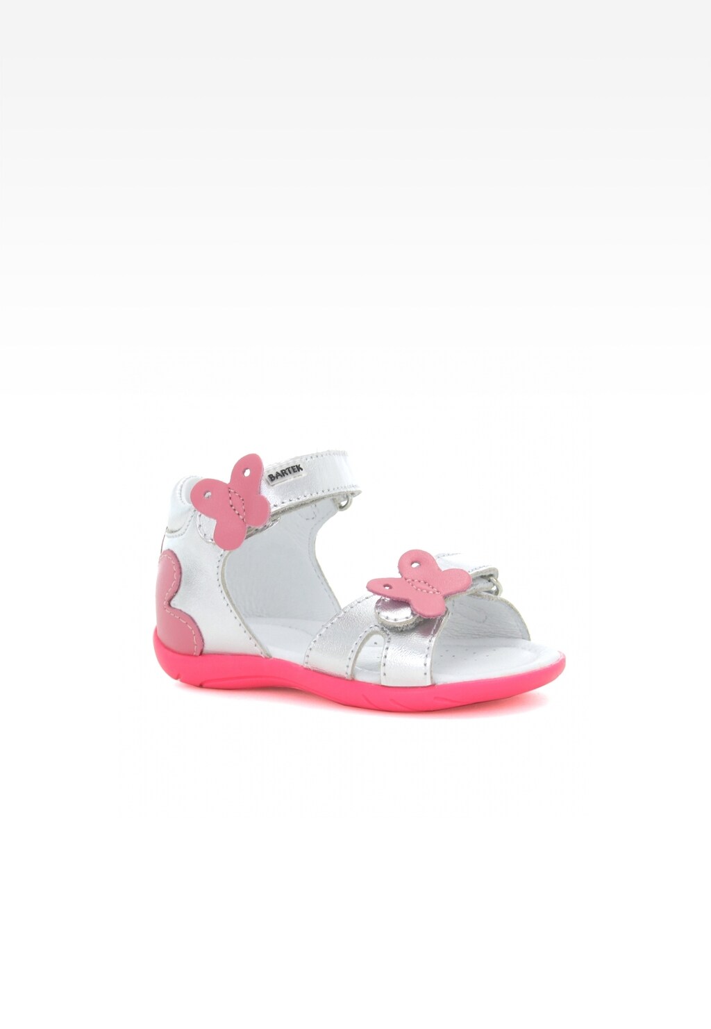 Sandały BARTEK W-51569/75Z, dla dziewcząt, srebrno-różowy Widok 1
