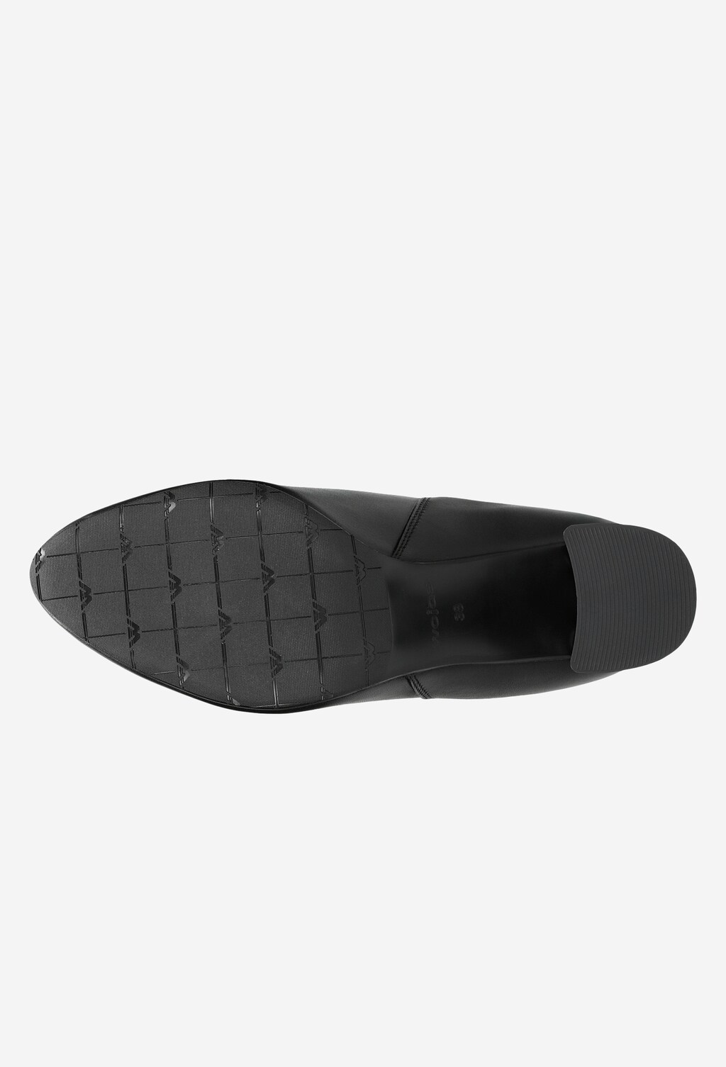 Jednoduchá elegancia s čiernymi členkovými čižmami na opätku 55023-81 Widok 6