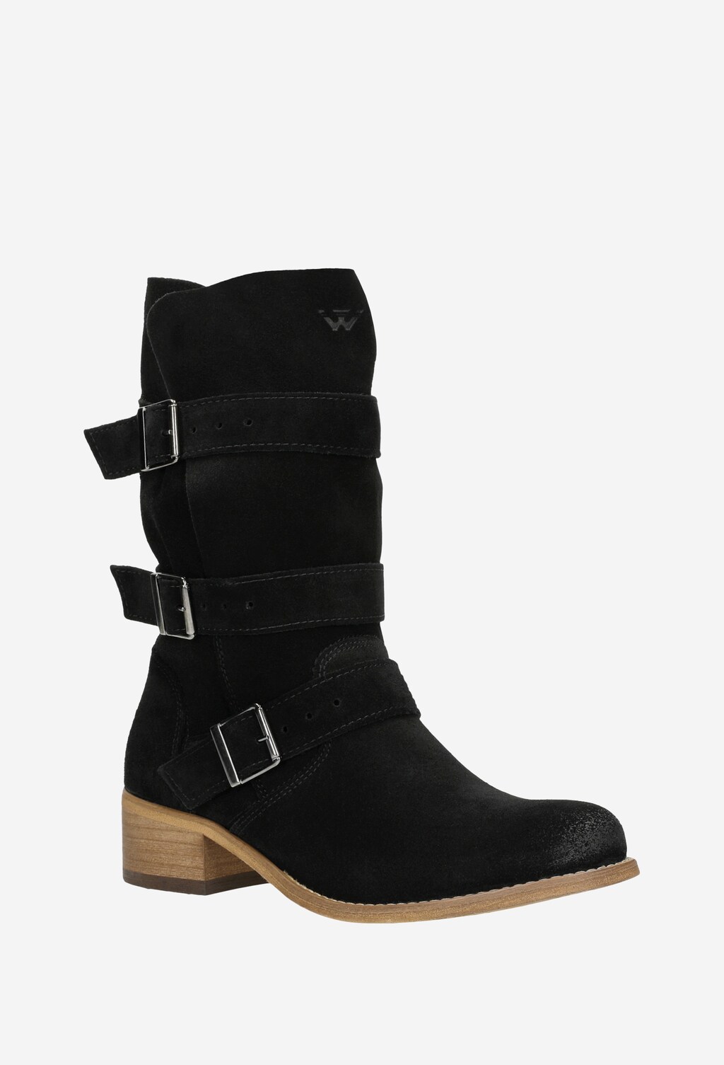 Čierne dámske členkové čižmy s troma prackami 55069-61 Widok 3