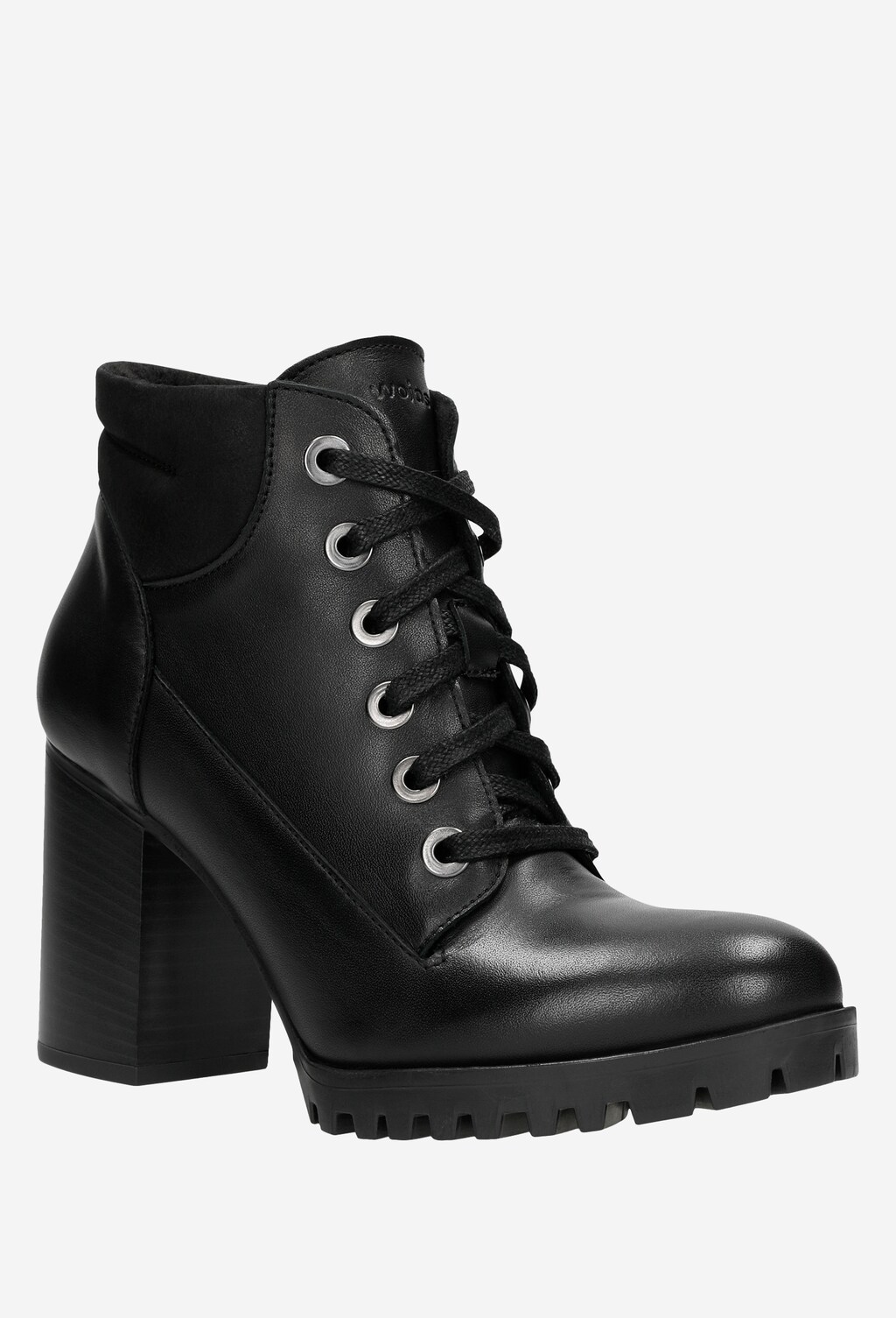 Dokonalé členkové topánky so stĺpikovým podpätkom 64009-71 Widok 3