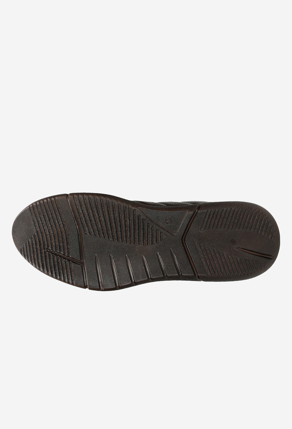 Ciemnobrązowe półbuty męskie w stylu comfort 10038-52 Widok 6