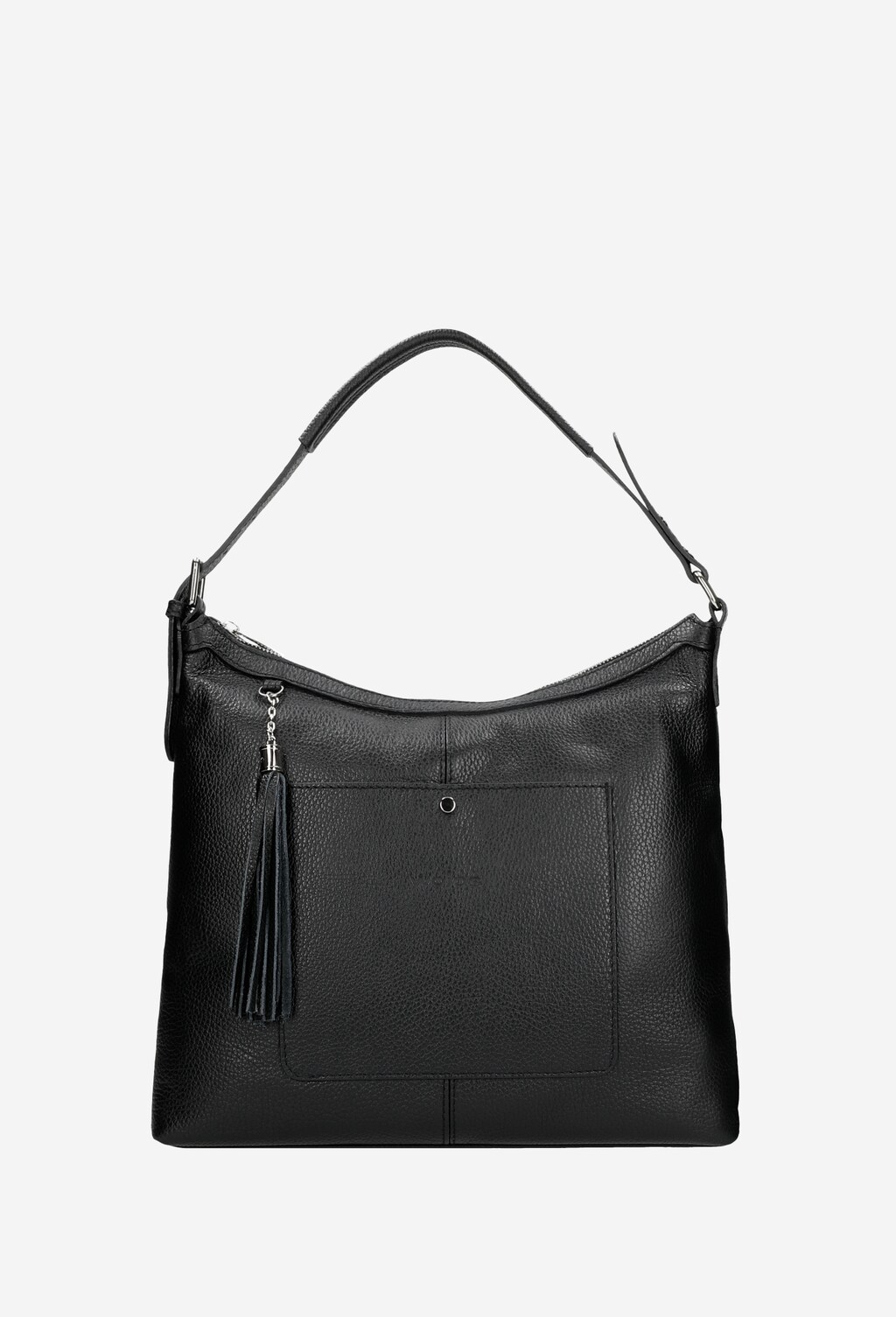 Czarna duża torebka damska ze skóry licowej 80078-51 Widok 1