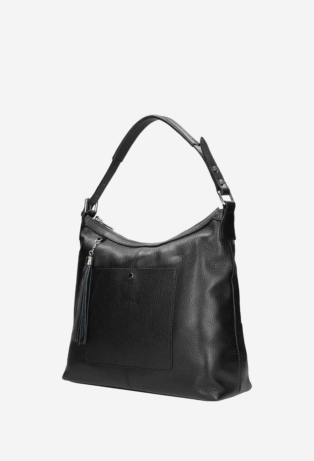 Czarna duża torebka damska ze skóry licowej 80078-51 Widok 2