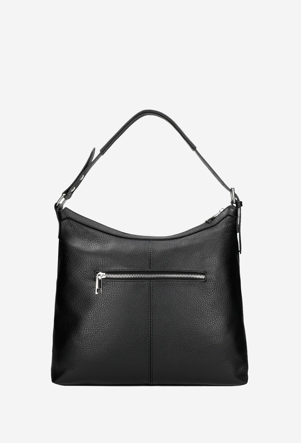 Czarna duża torebka damska ze skóry licowej 80078-51 Widok 3