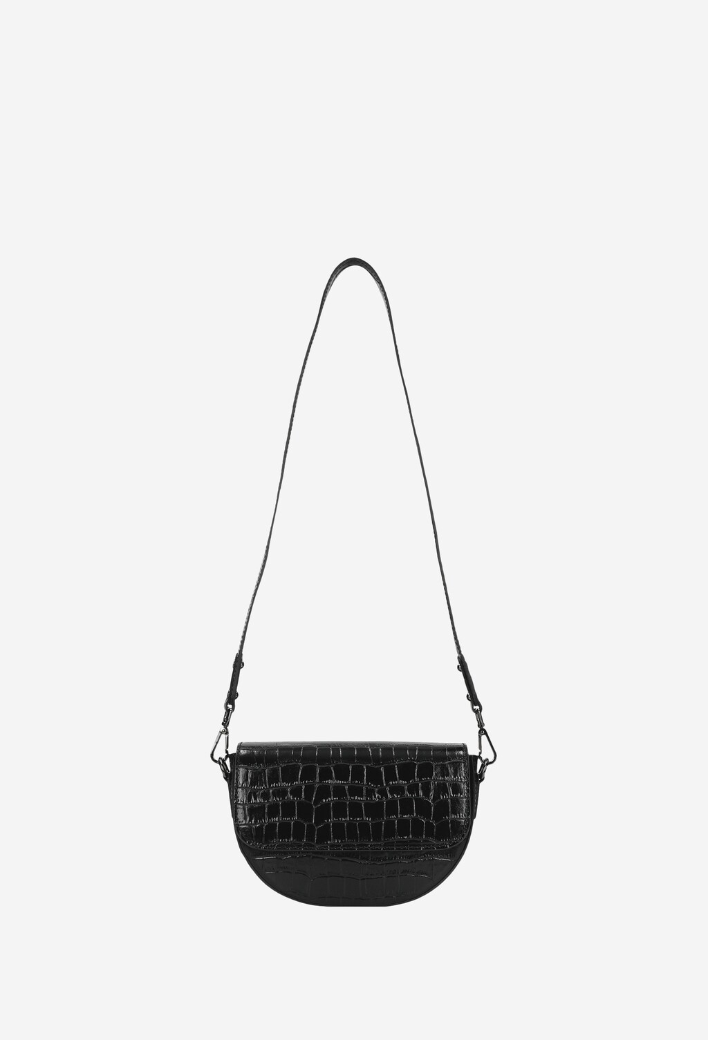 Mała czarna torebka damska z motywem zwierzęcym 80065-51 Widok 5