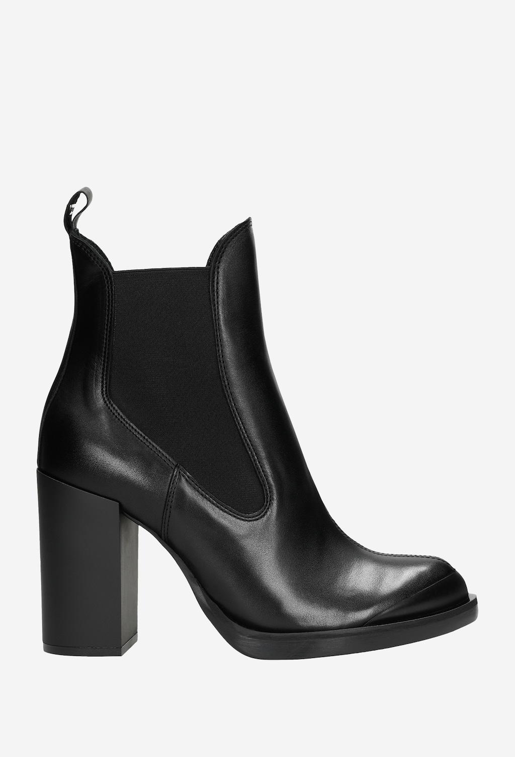 Buďte za hviezdu v čiernych členkových čižmách na opätku  55085-81 Widok 2