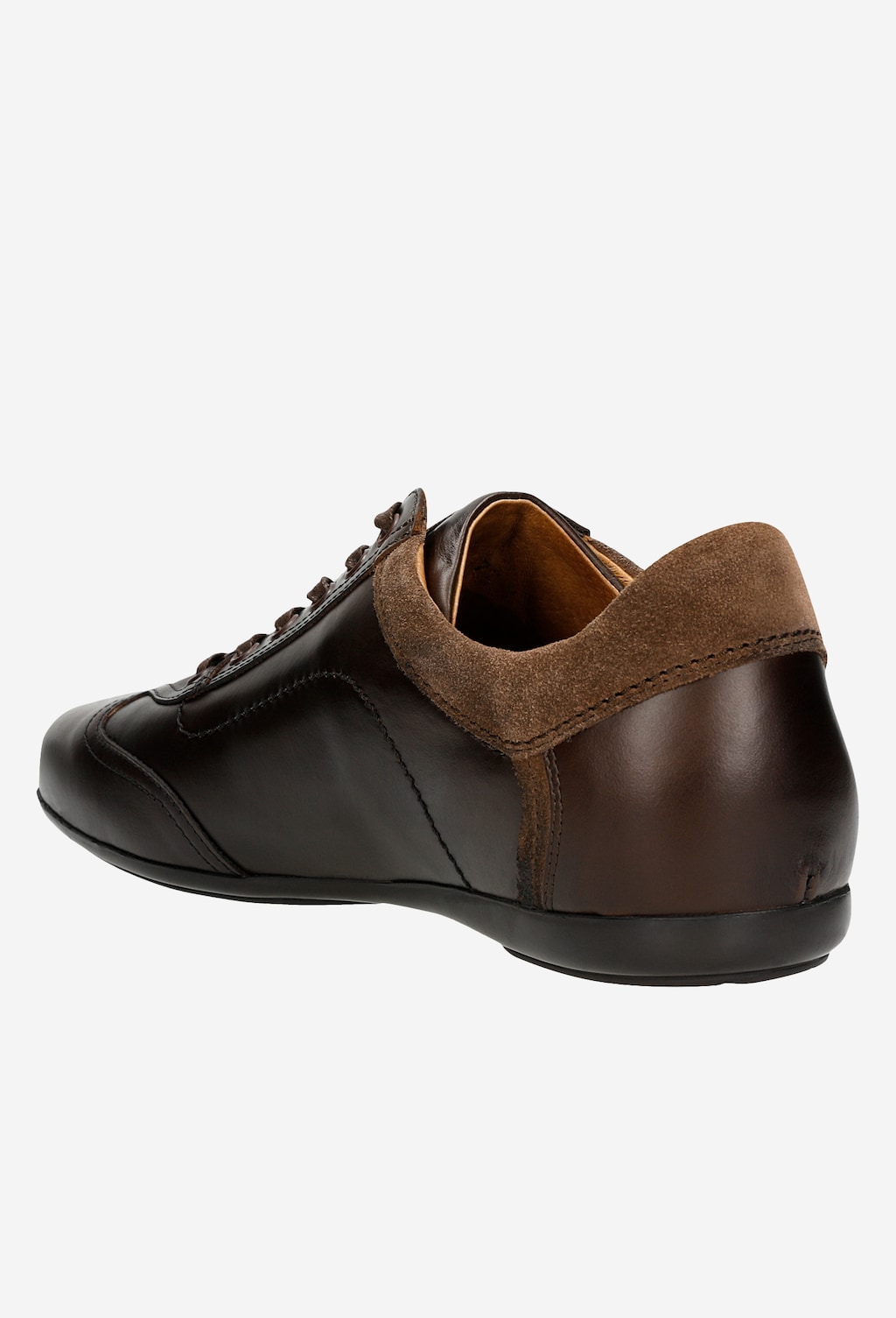 Ciemnobrązowe sportowe półbuty męskie 10024-72 Widok 3