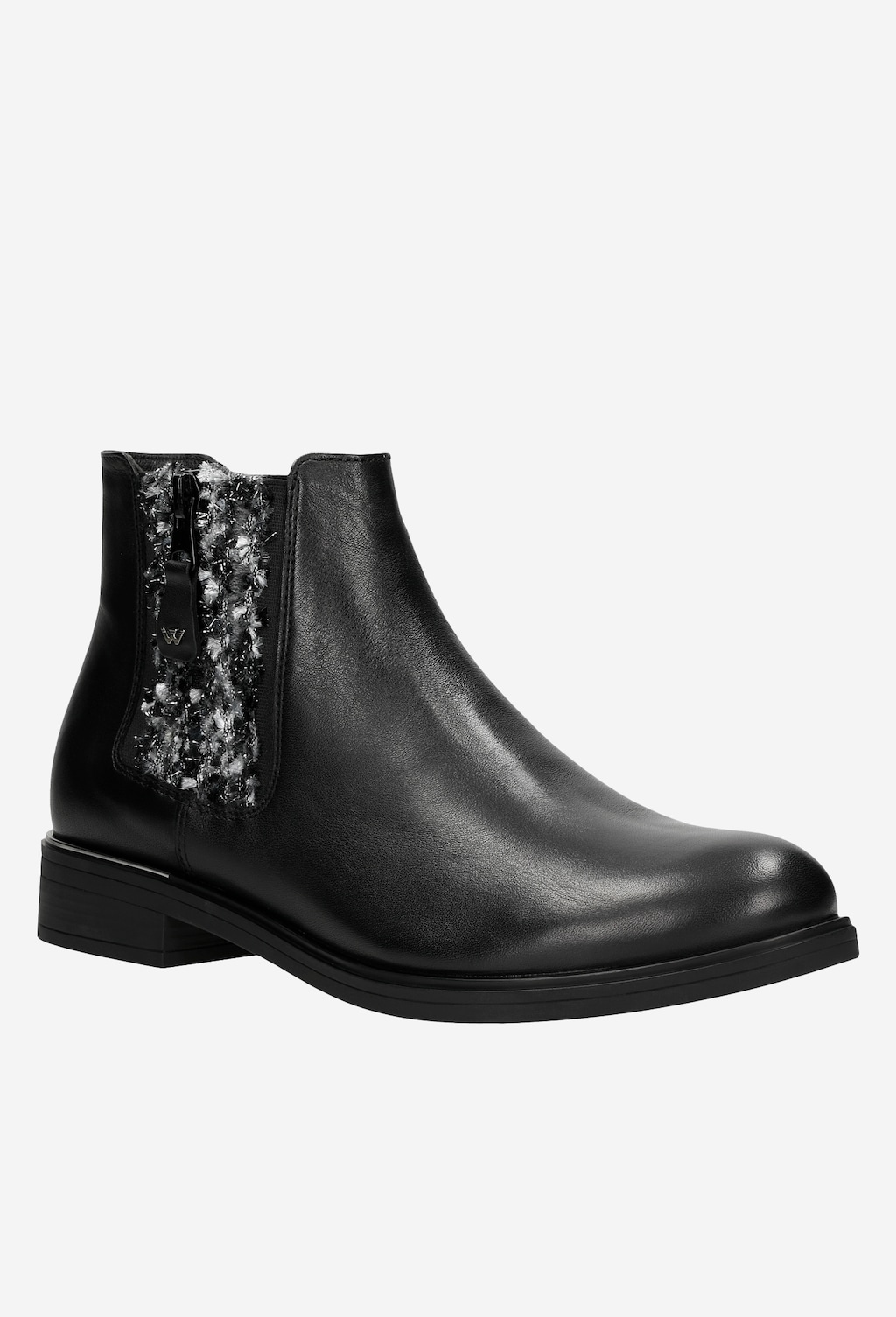 Minimalistické kožené dámske členkové čižmy so zateplením  55026-81 Widok 2