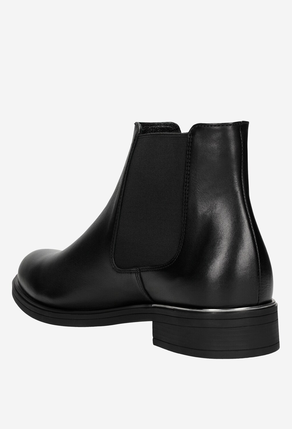 Minimalistické kožené dámske členkové čižmy so zateplením  55026-81 Widok 3