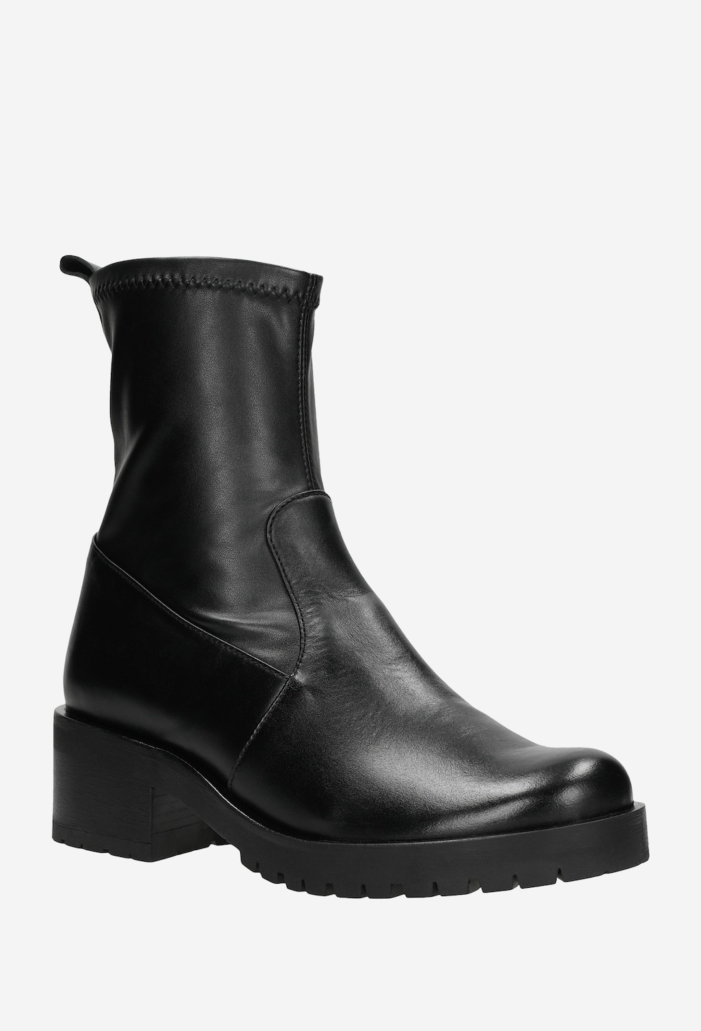 Čierne členkové čižmy nesmú chýbať v žiadnom botníku 55084-81 Widok 3