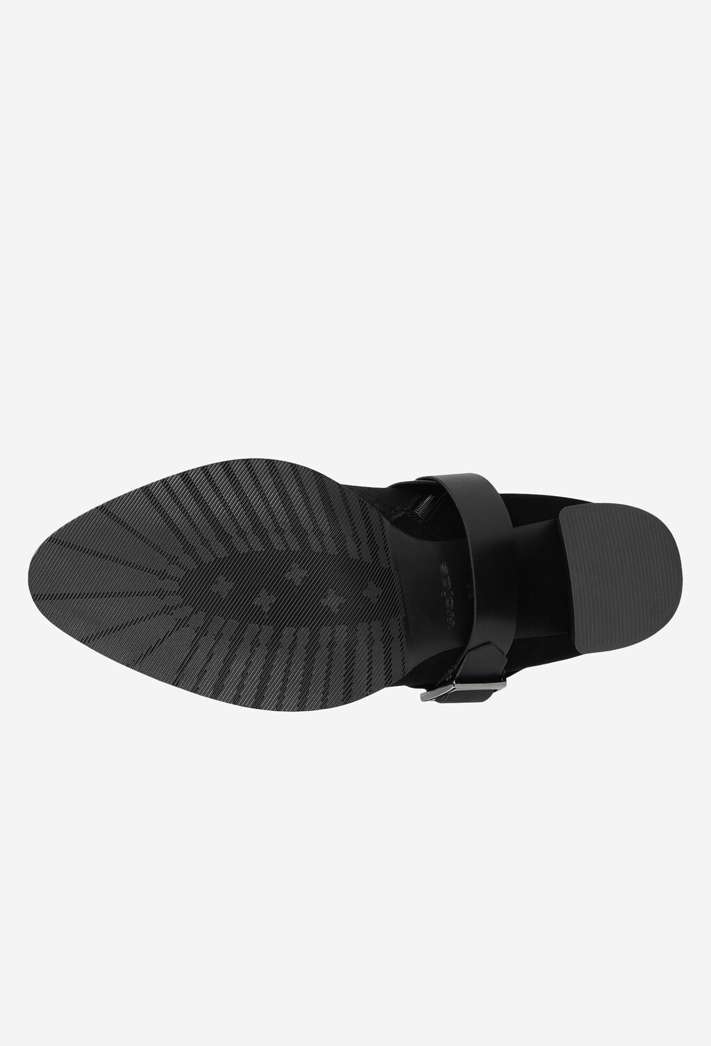 Čierne dámske členkové topánky s vyšším podpätkom 55071-71 Widok 6