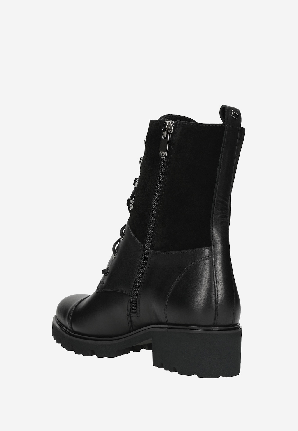 Zimná členková obuv dámska z lícovej a velúrovej kože 64022-71 Widok 4