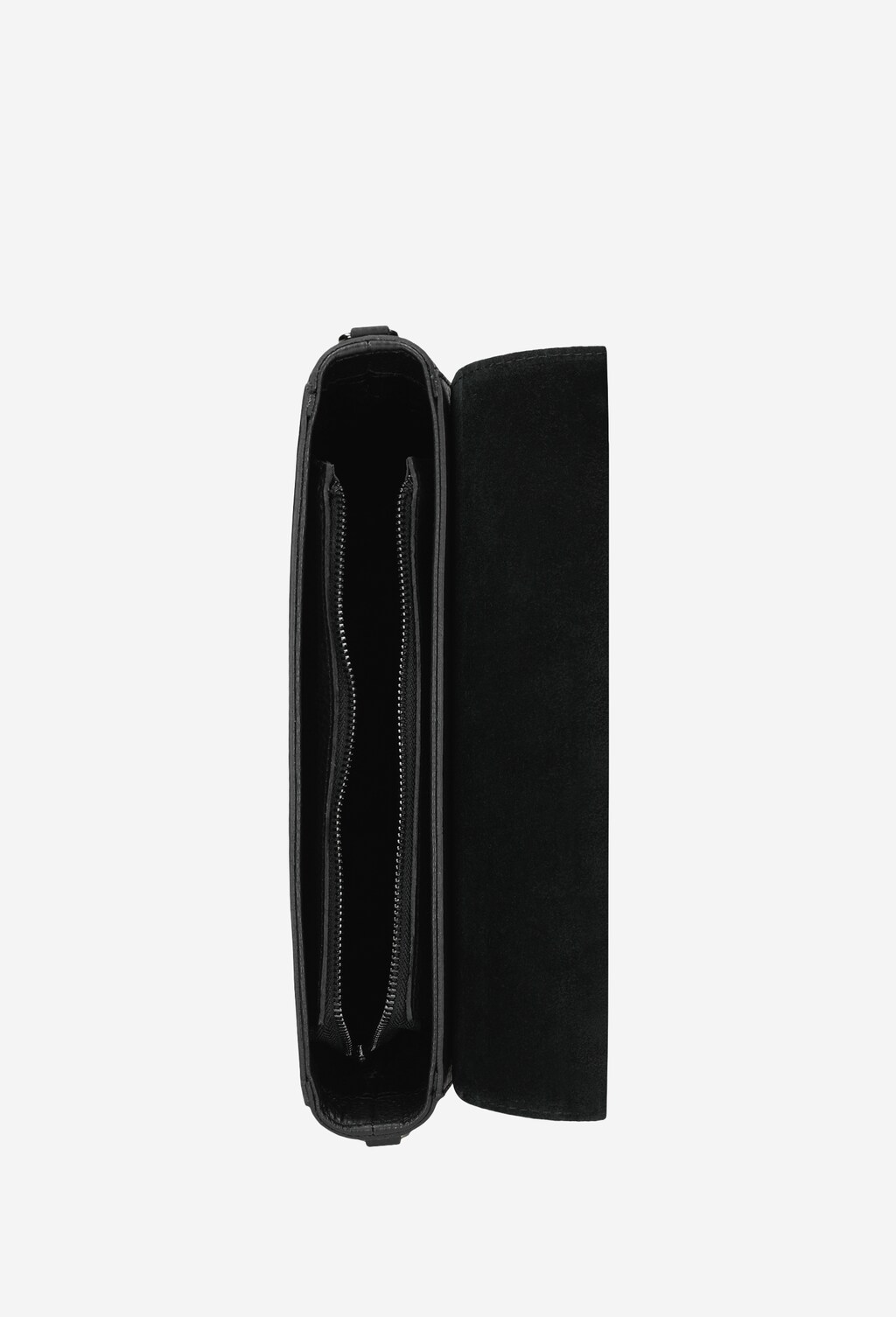 Mała czarna torebka damska z łączonych skór 80030-71 Widok 6