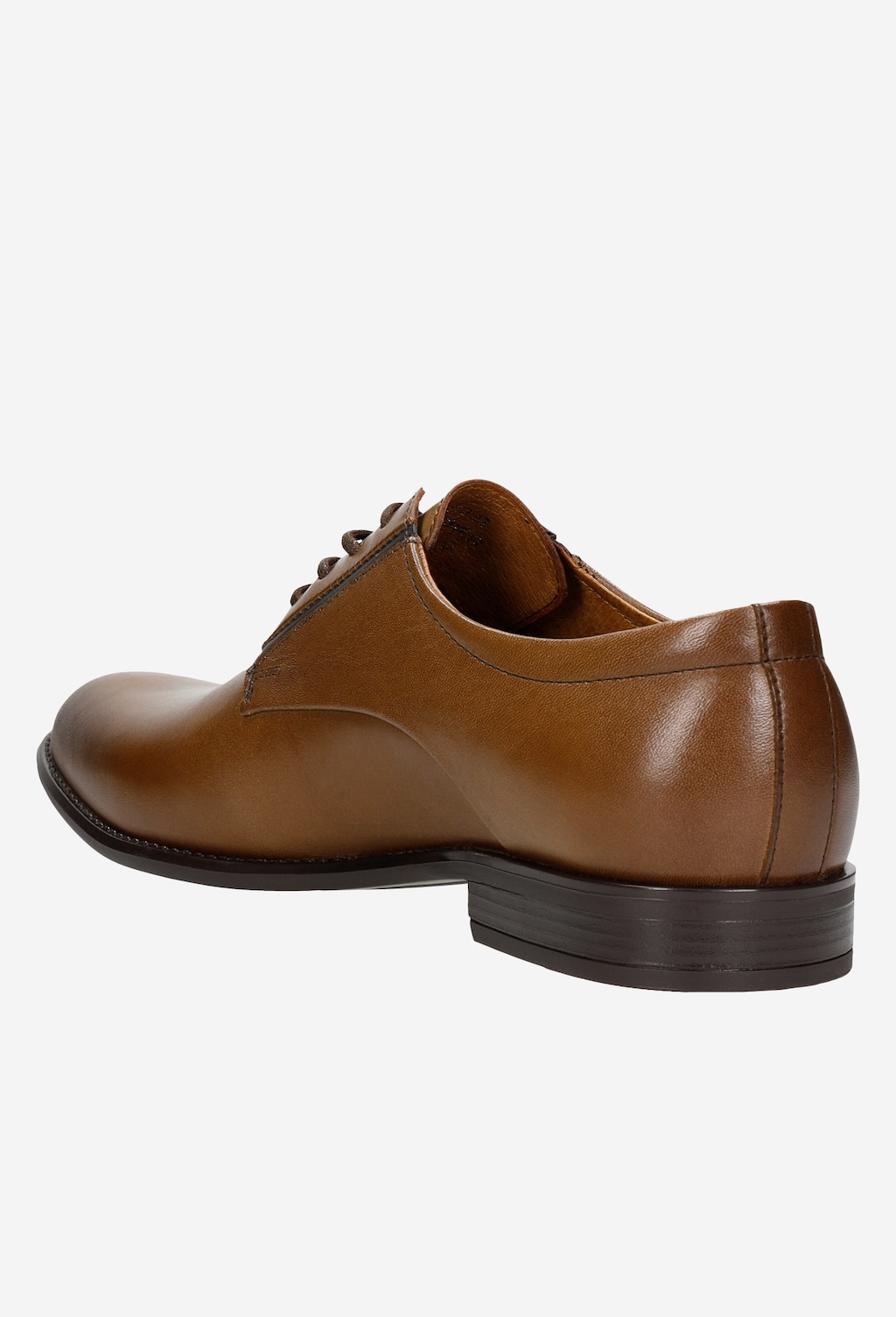 Elegantné pánske poltopánky z hnedej lícovej kože 10003-53 Widok 4