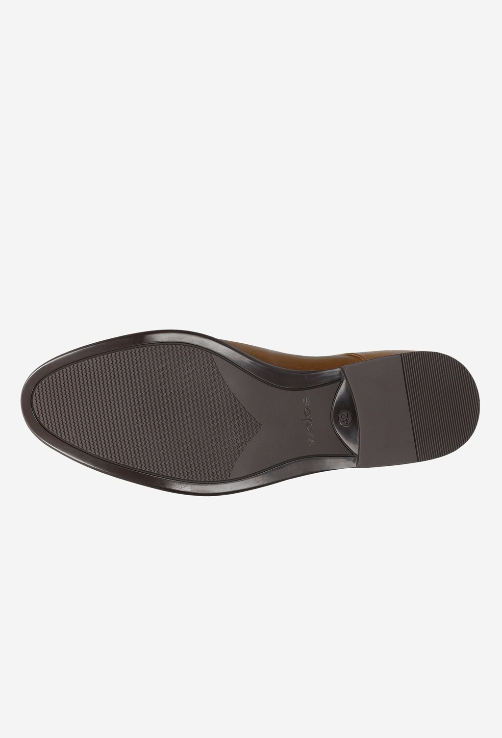 Elegantné pánske poltopánky z hnedej lícovej kože 10003-53 Widok 6