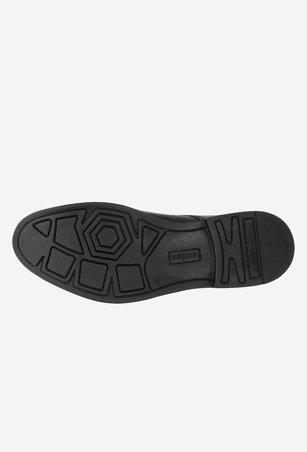 Černé pánské kožené boty s vyšším podpatkem 10070-51 Widok 6