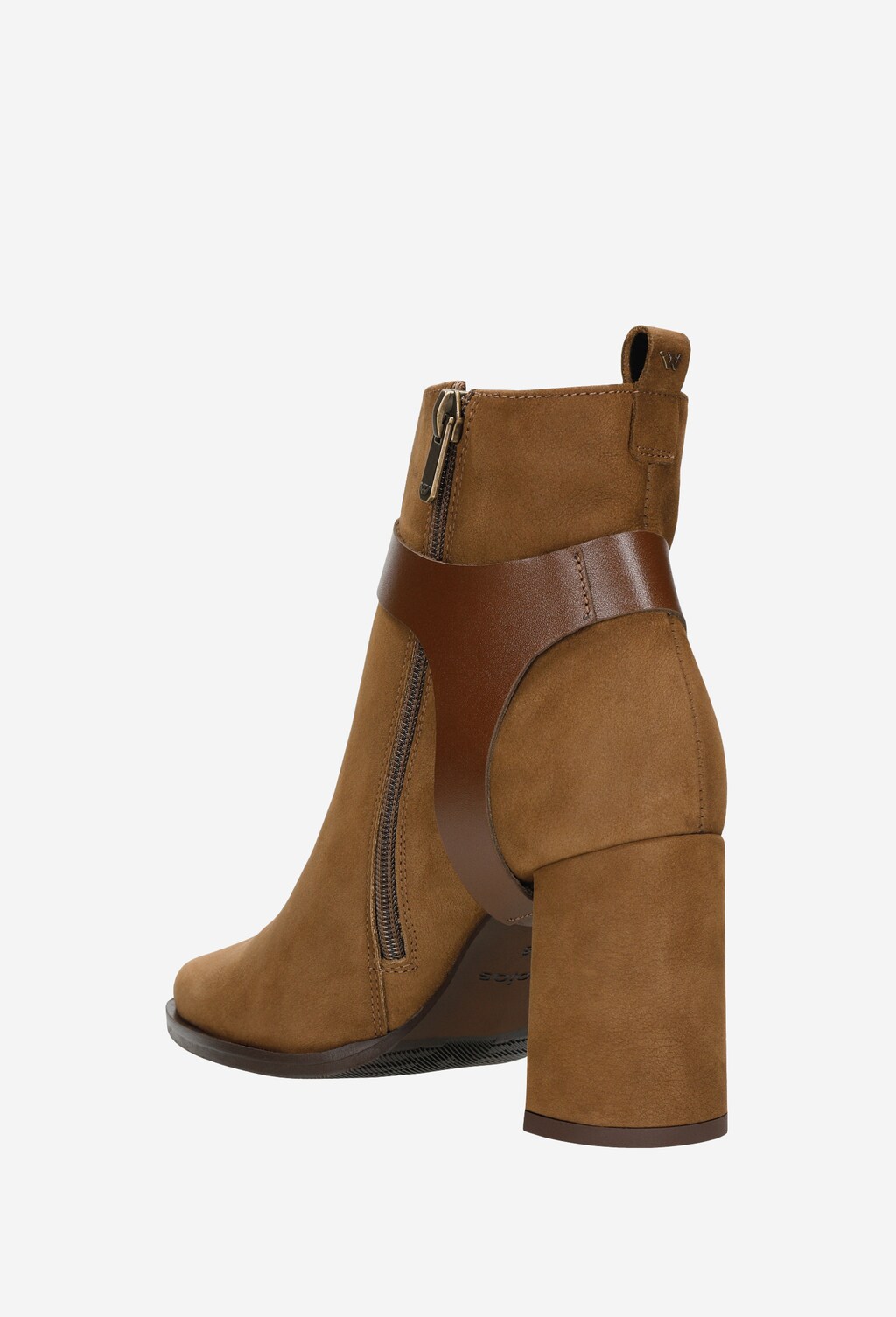 Hnedé dámske členkové čižmy pre všetky módne znalkyne 55058-72 Widok 4