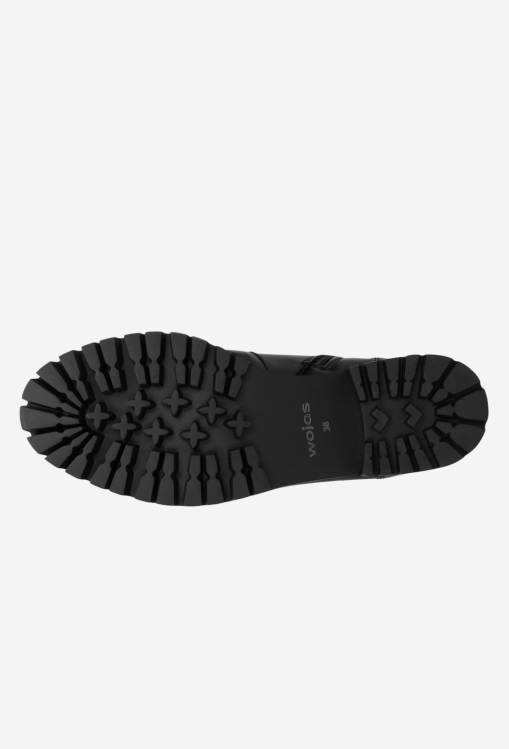 Czarne trzewiki damskie w stylu biker 64023-51 Widok 6