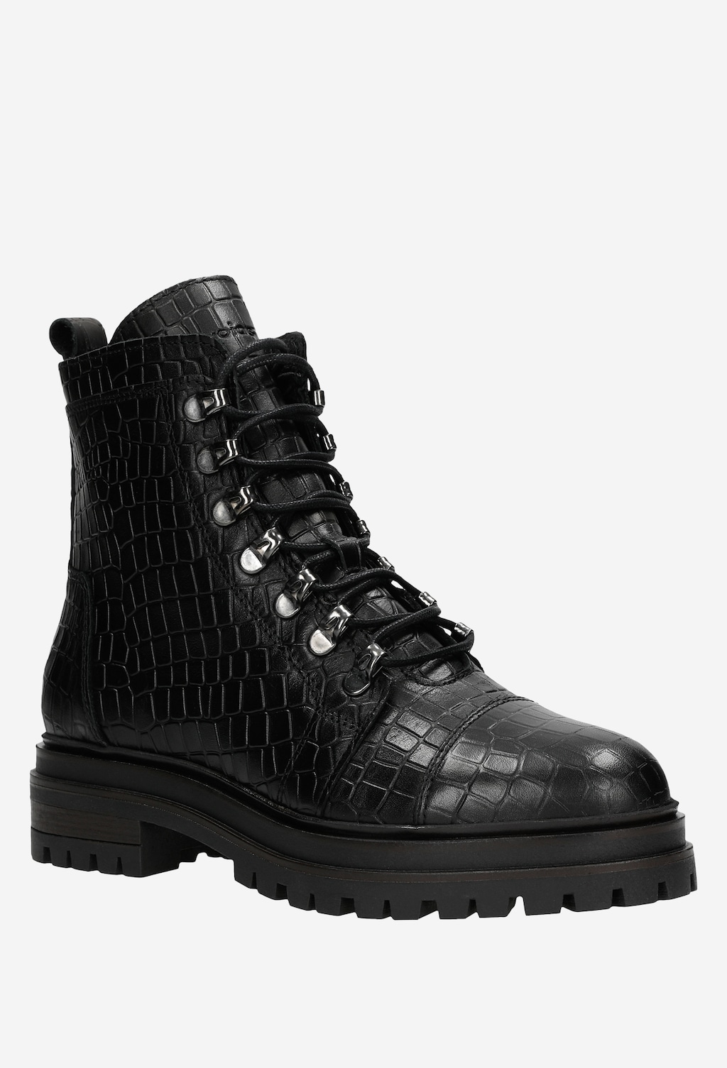 Jesenné dámske členkové čižmy z lícovej kože 64021-51 Widok 3