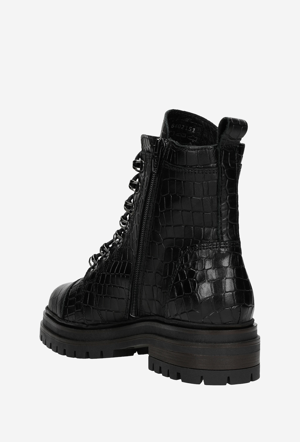 Jesenné dámske členkové čižmy z lícovej kože 64021-51 Widok 4