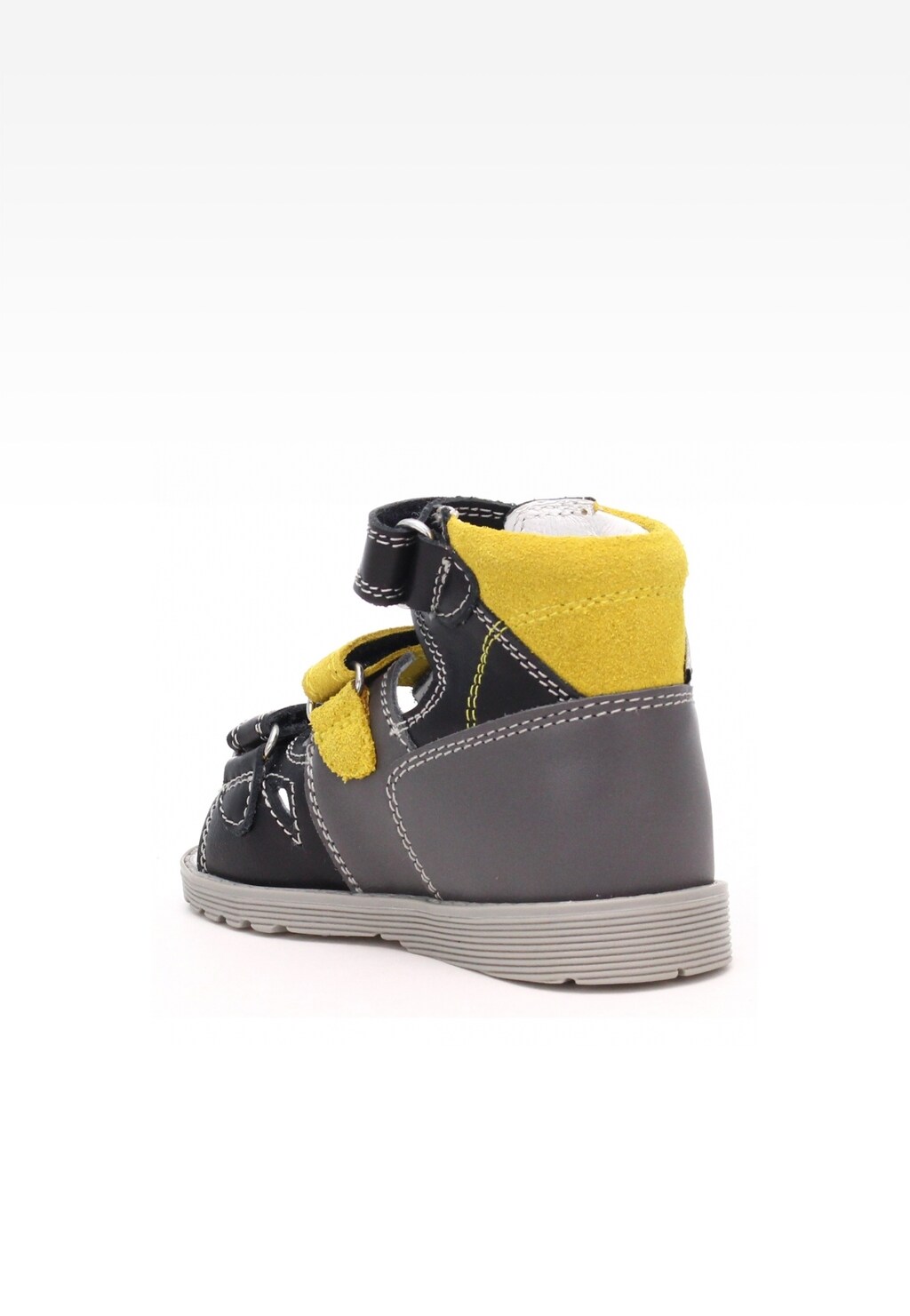 Obuwie profilaktyczne bartek BARTEK 86804/0-66E, dla chłopców, szaro-czarno-żółty Widok 5