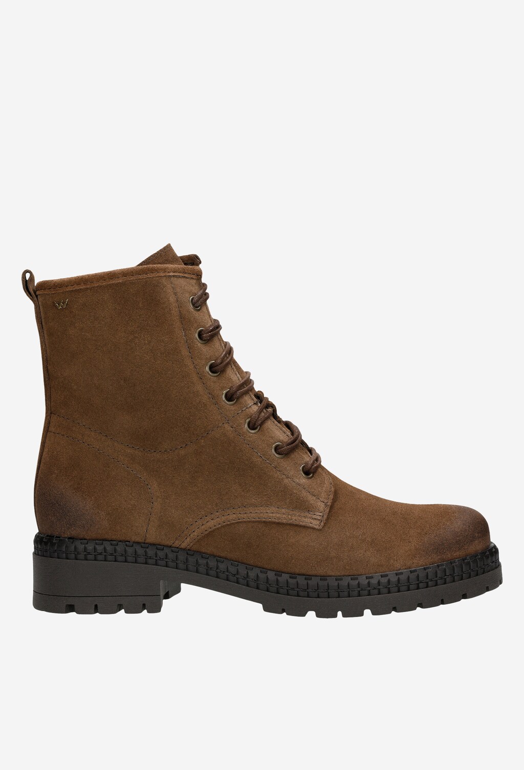 Zimné dámske členkové čižmy z hnedého semišu 64004-62 Widok 1