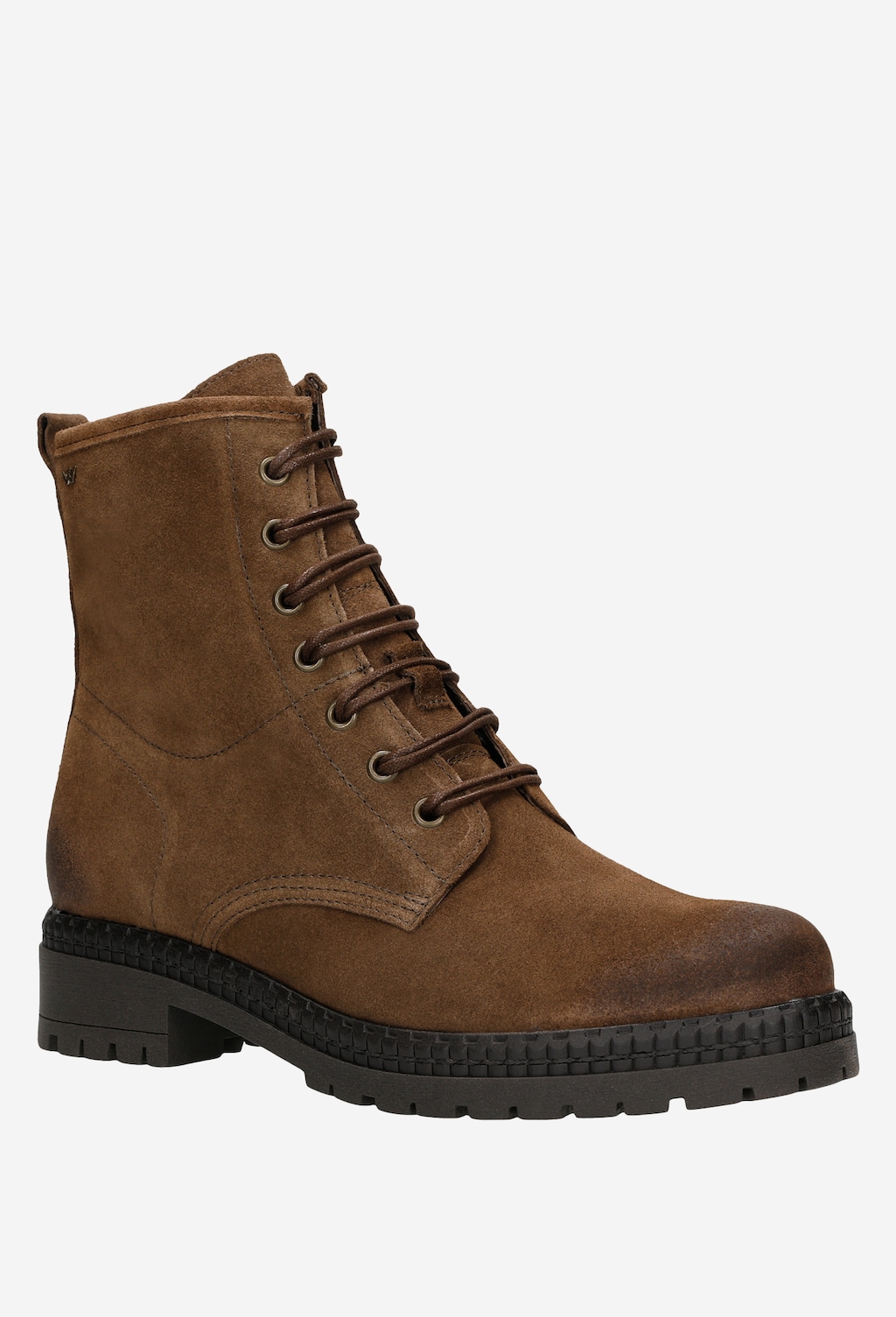 Zimné dámske členkové čižmy z hnedého semišu 64004-62 Widok 2