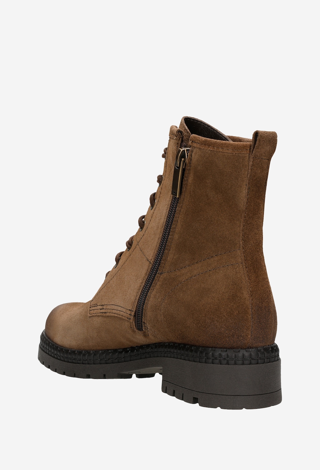 Zimné dámske členkové čižmy z hnedého semišu 64004-62 Widok 3