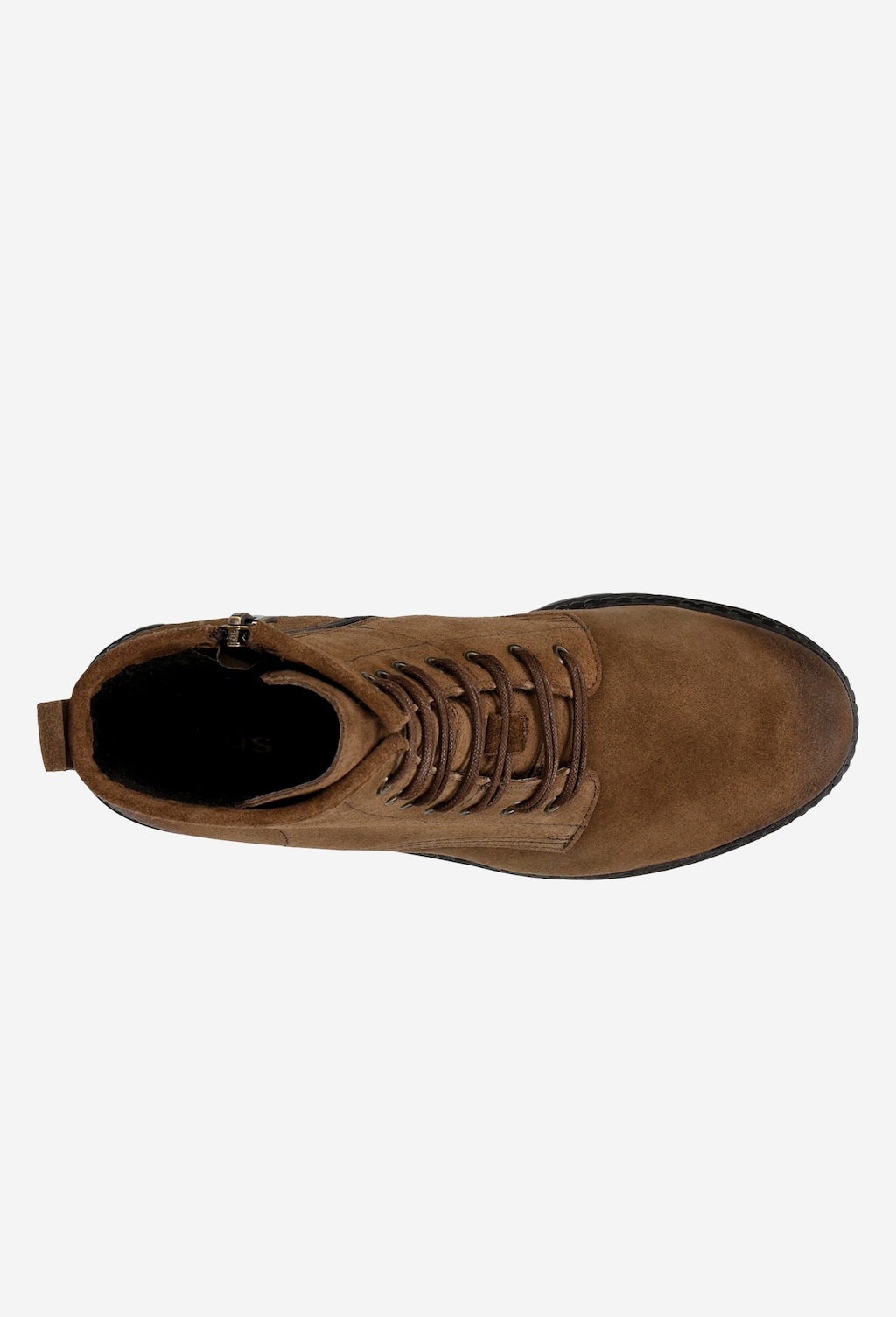 Zimné dámske členkové čižmy z hnedého semišu 64004-62 Widok 4