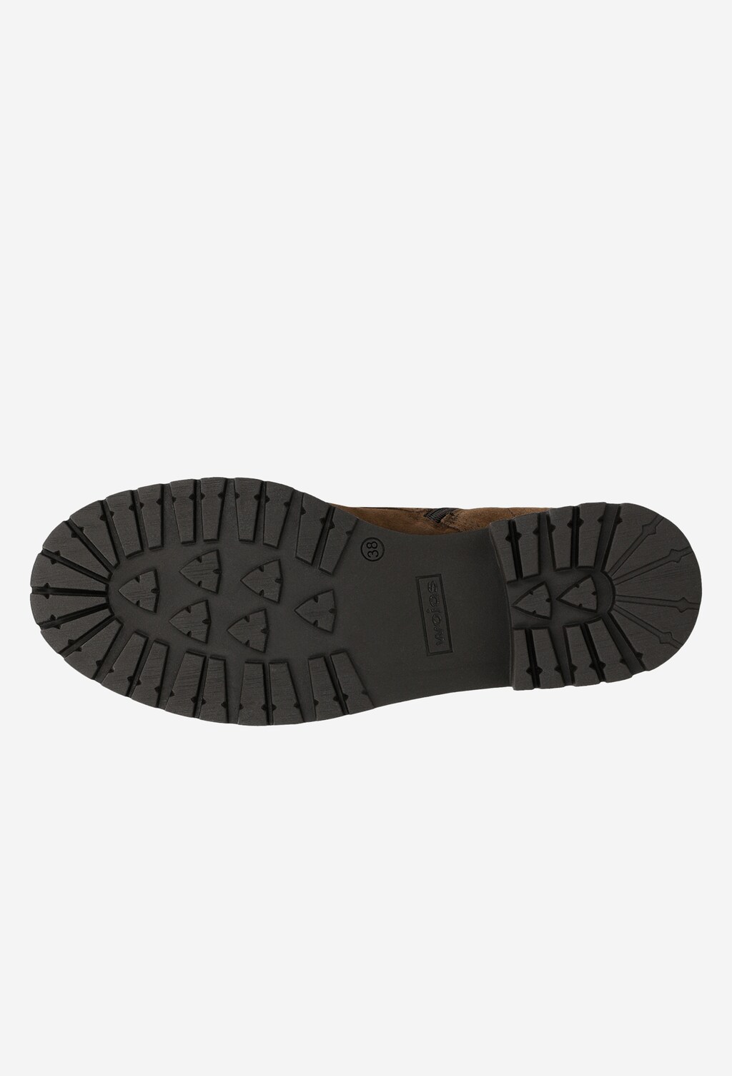 Zimné dámske členkové čižmy z hnedého semišu 64004-62 Widok 5