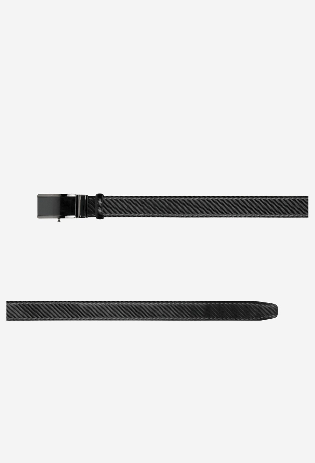Czarny pasek męski z pełną klamrą 93017-51 Widok 5