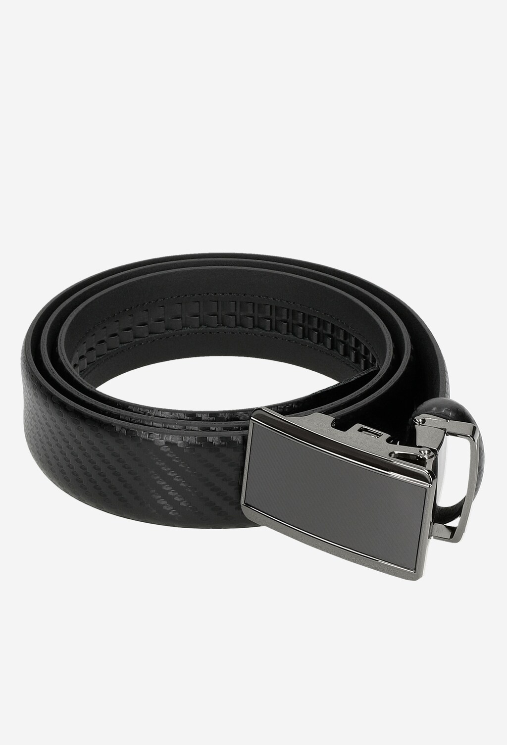Czarny pasek męski z pełną klamrą 93017-51 Widok 6
