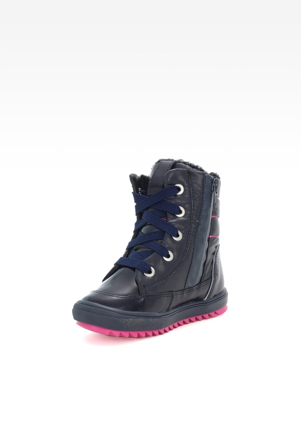 Trzewiki ocieplane BARTEK T-67769L/BAU, dla dziewcząt, granatowo-różowy Widok 3
