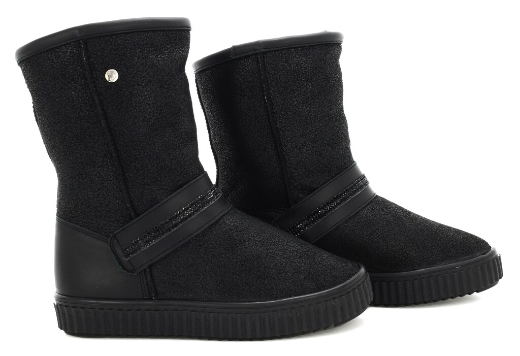 Botki ocieplane BARTEK T-477730/F10, dla dziewcząt, czarny Widok 6