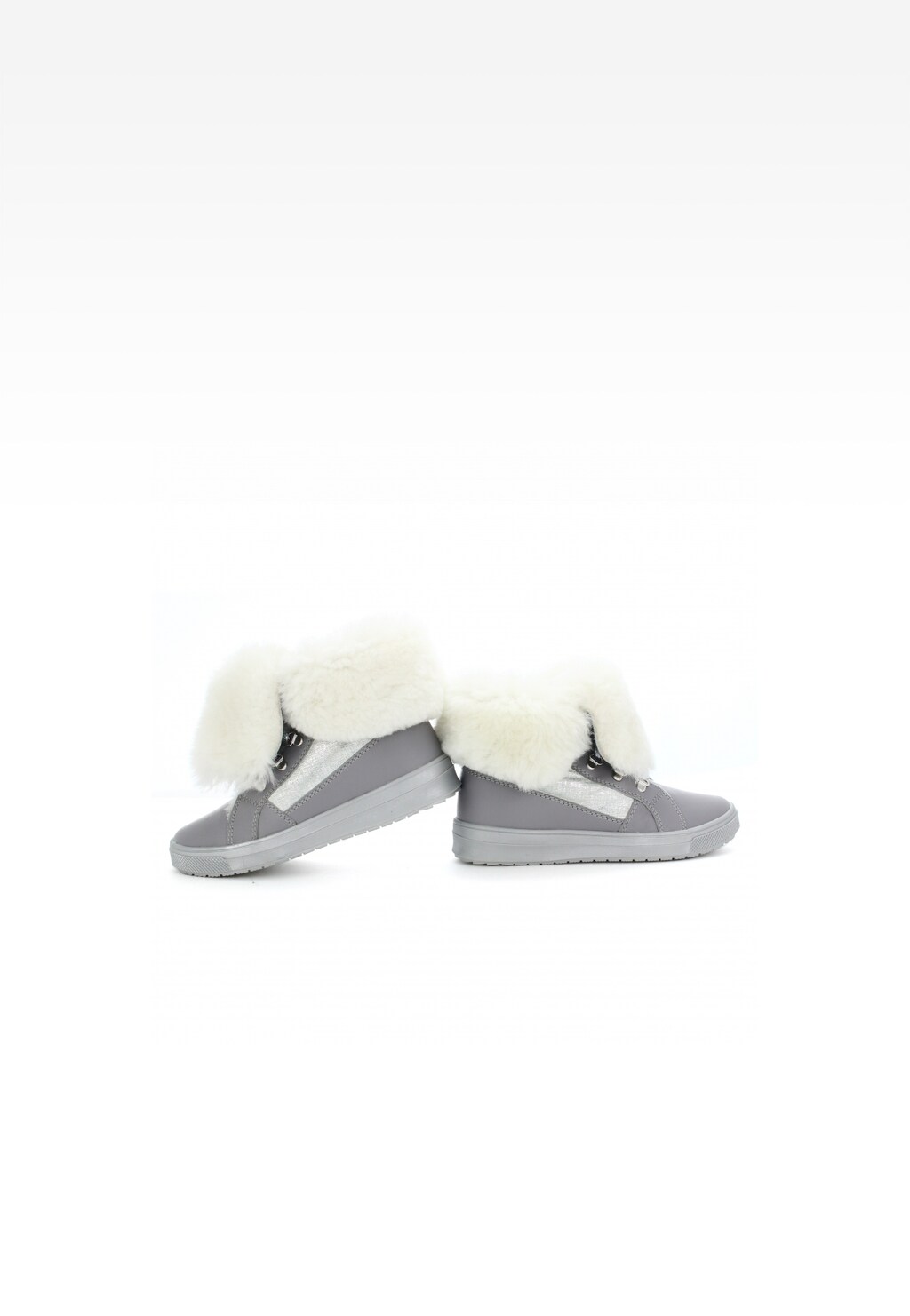 Trzewiki ocieplane BARTEK W-972860/1KC, dla dziewcząt, szary Widok 7
