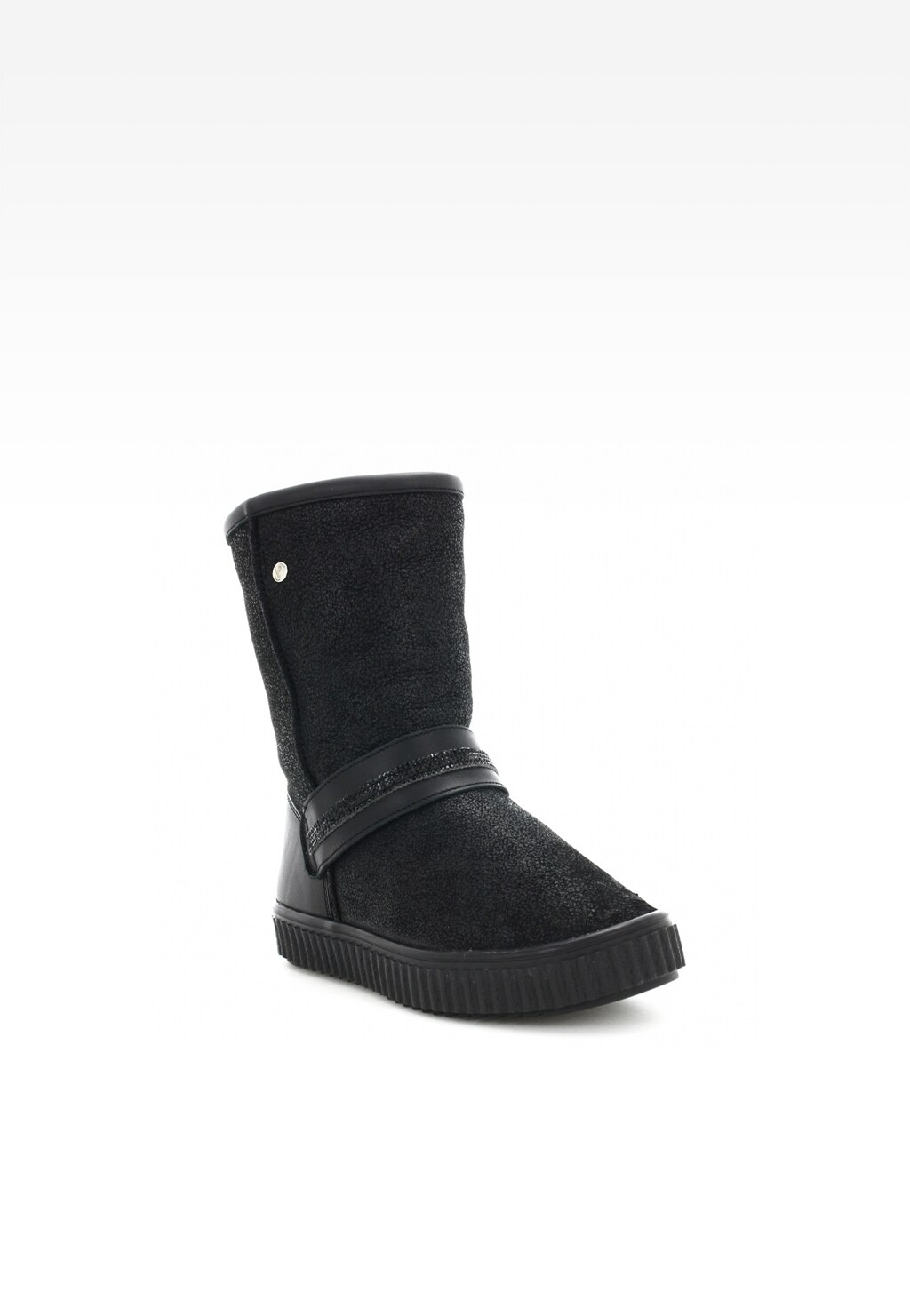Botki ocieplane BARTEK T-447730/F10, dla dziewcząt, czarny Widok 2