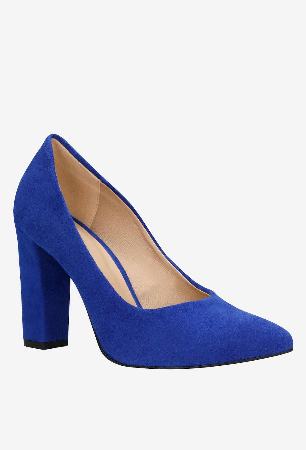 Modré semišové lodičky na bežný deň aj na párty 35042-66 Widok 3