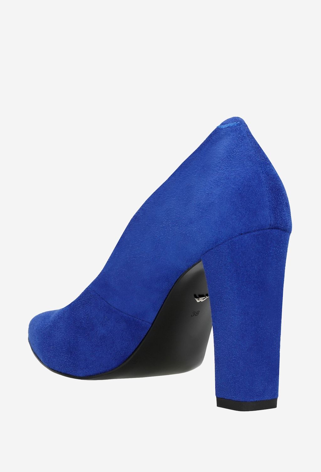 Modré semišové lodičky na bežný deň aj na párty 35042-66 Widok 4