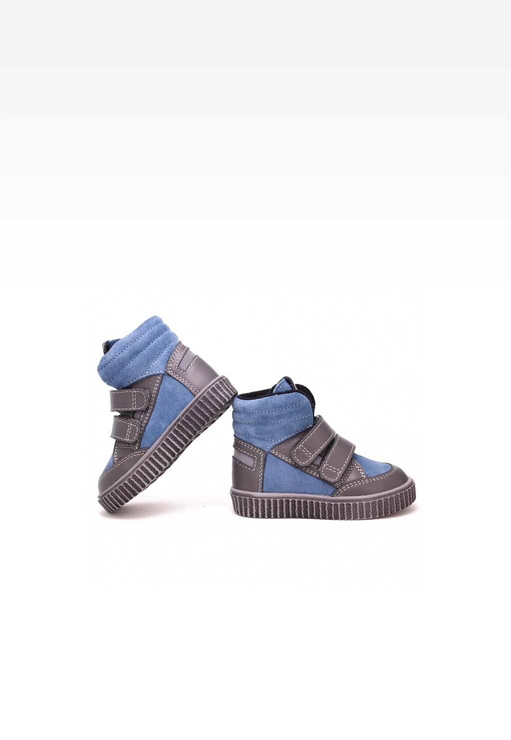 Trzewiki ocieplane BARTEK 1390-6BBP, dla chłopców, niebiesko-szary Widok 7