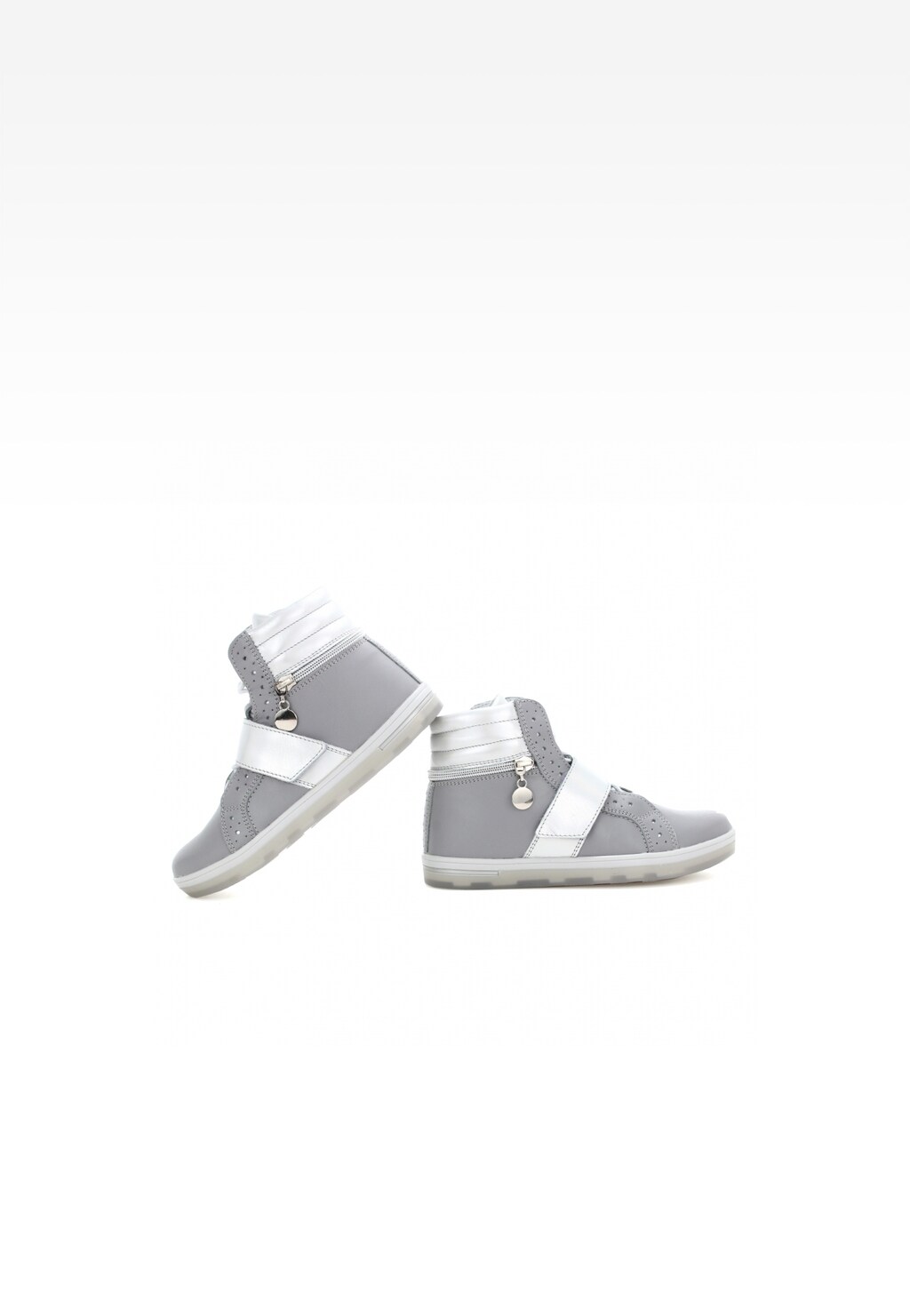 Botki BARTEK W-24376/SZ/0A7 II, dla dziewcząt, szaro-srebrny Widok 6