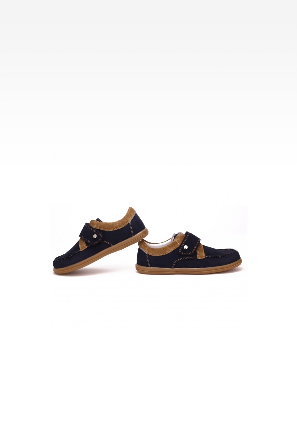 Półbuty BARTEK 8599-SBOS, dla chłopców, granatowo-brązowy Widok 7